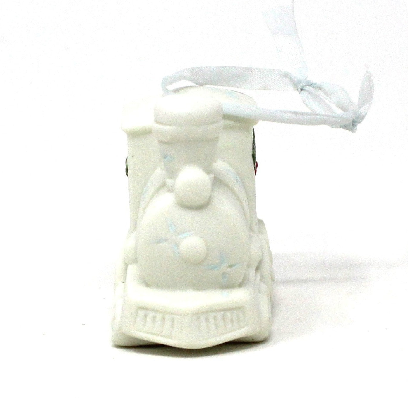 Ornaments, Silvestri, Train, White Porcelain Bisque, Vintage