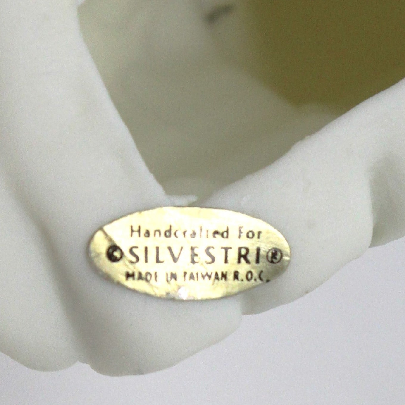 Ornaments, Silvestri, Train, White Porcelain Bisque, Vintage