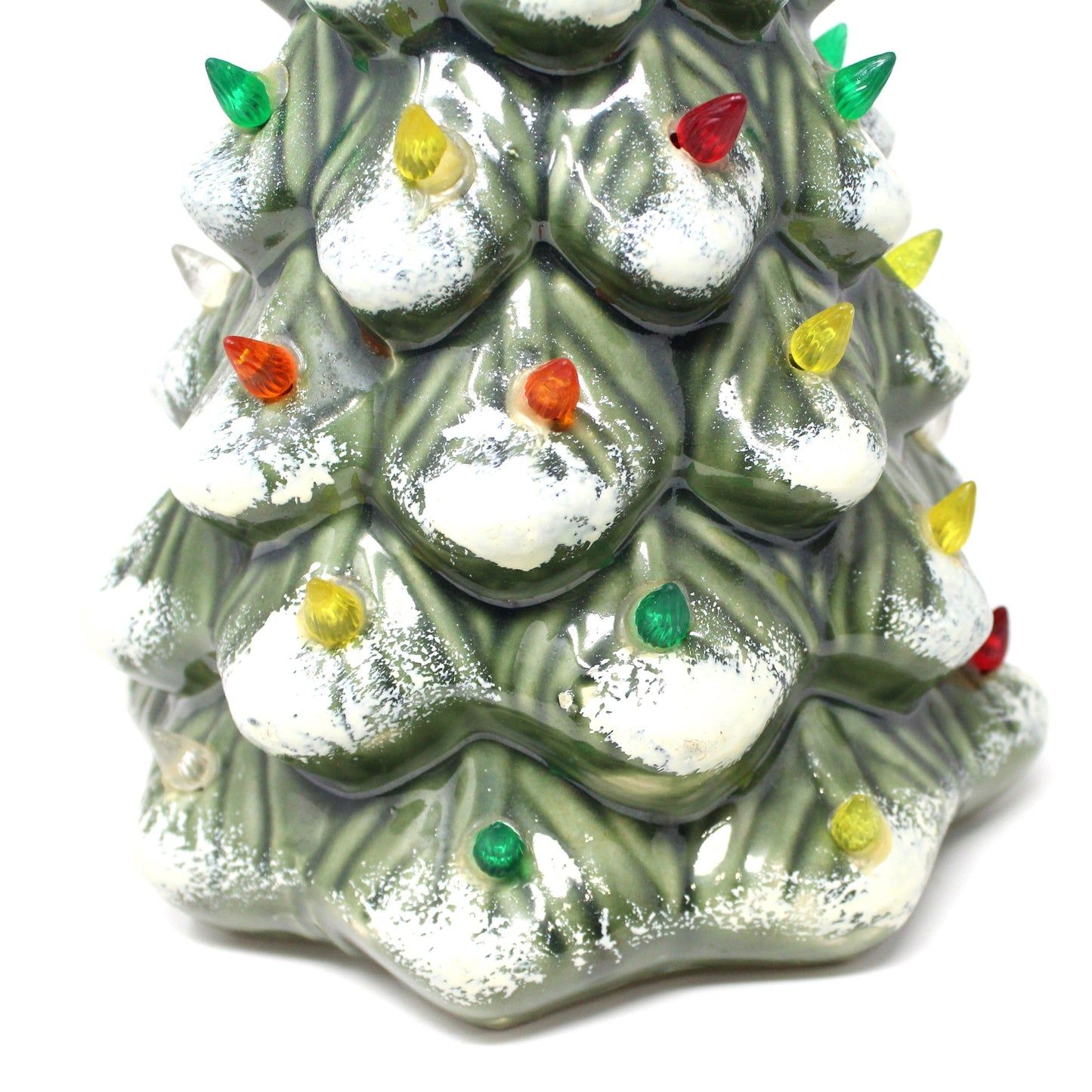 Christmas Tree, Lighted Ceramic Christmas Tree, Original Box, Vintage 17.5"