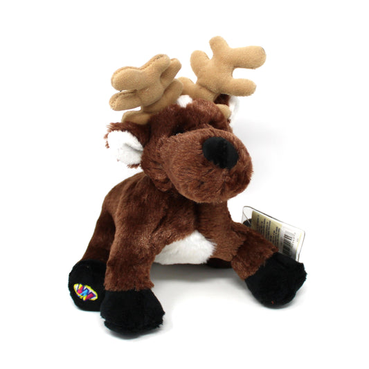 Plush Toy, GANZ, Reindeer, Webkinz Virtual Pet, Christmas Collectible Unused Code, 2007