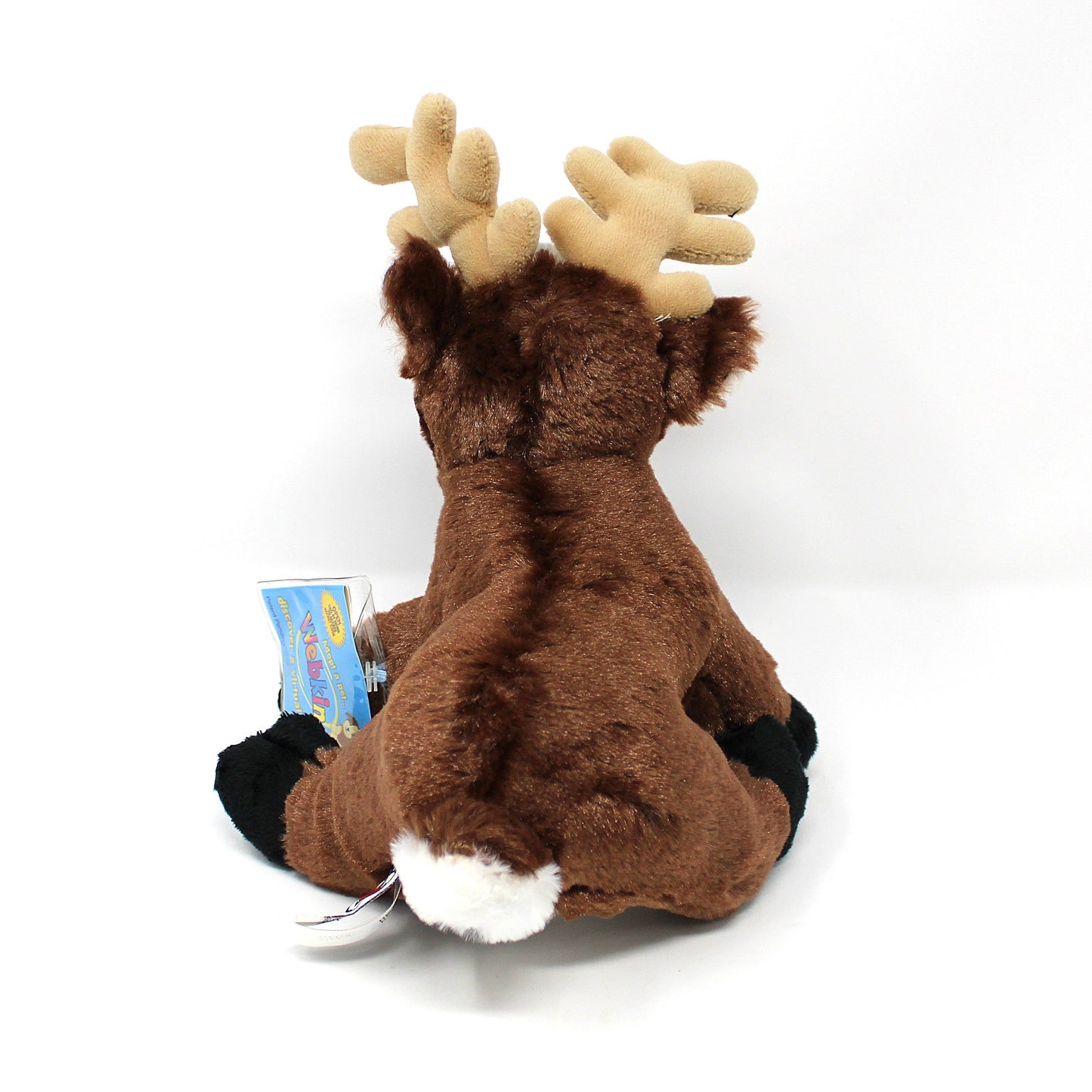 Plush Toy, GANZ, Reindeer, Webkinz Virtual Pet, Christmas Collectible Unused Code, 2007