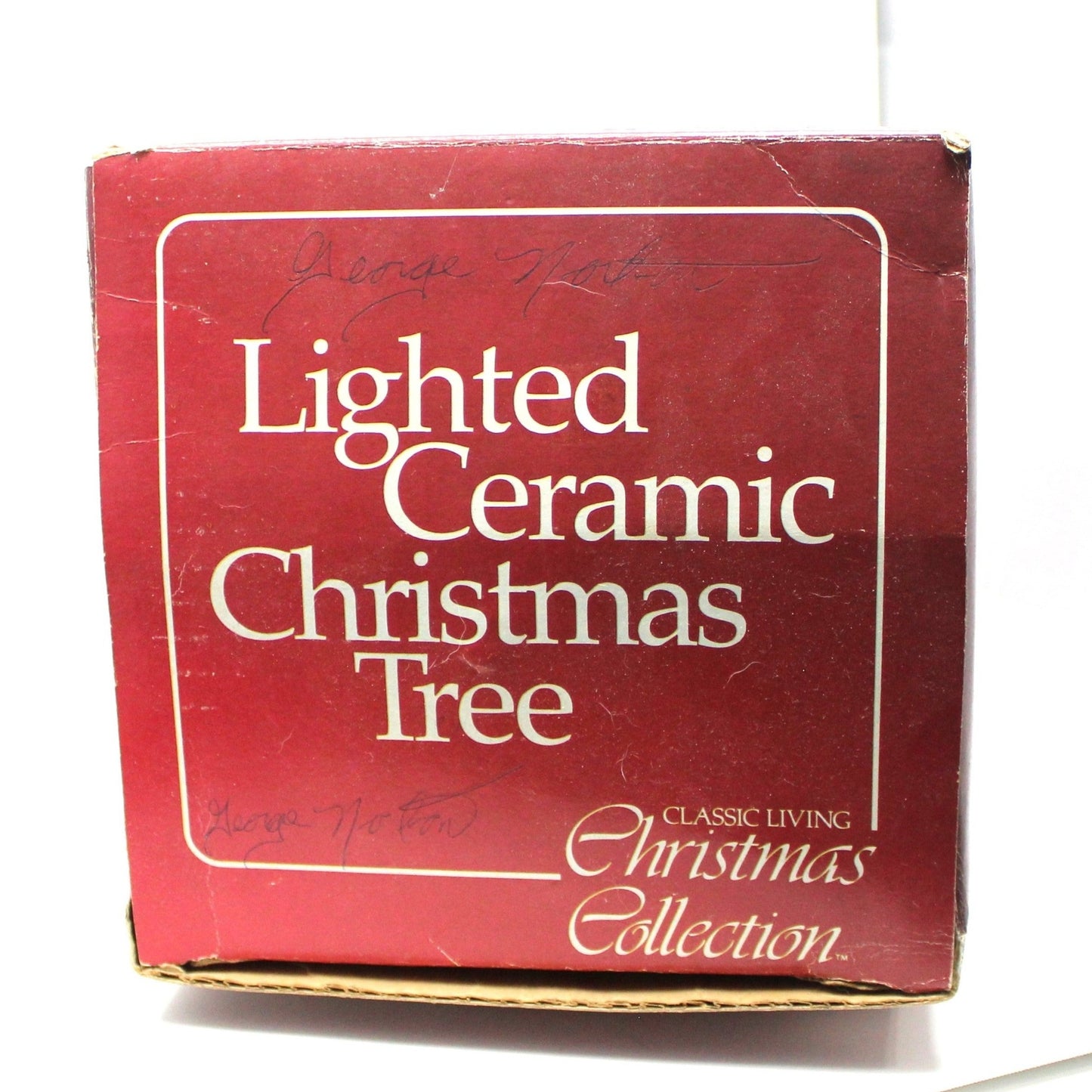 Christmas Tree, Lighted Ceramic Christmas Tree, Original Box, Vintage 17.5"