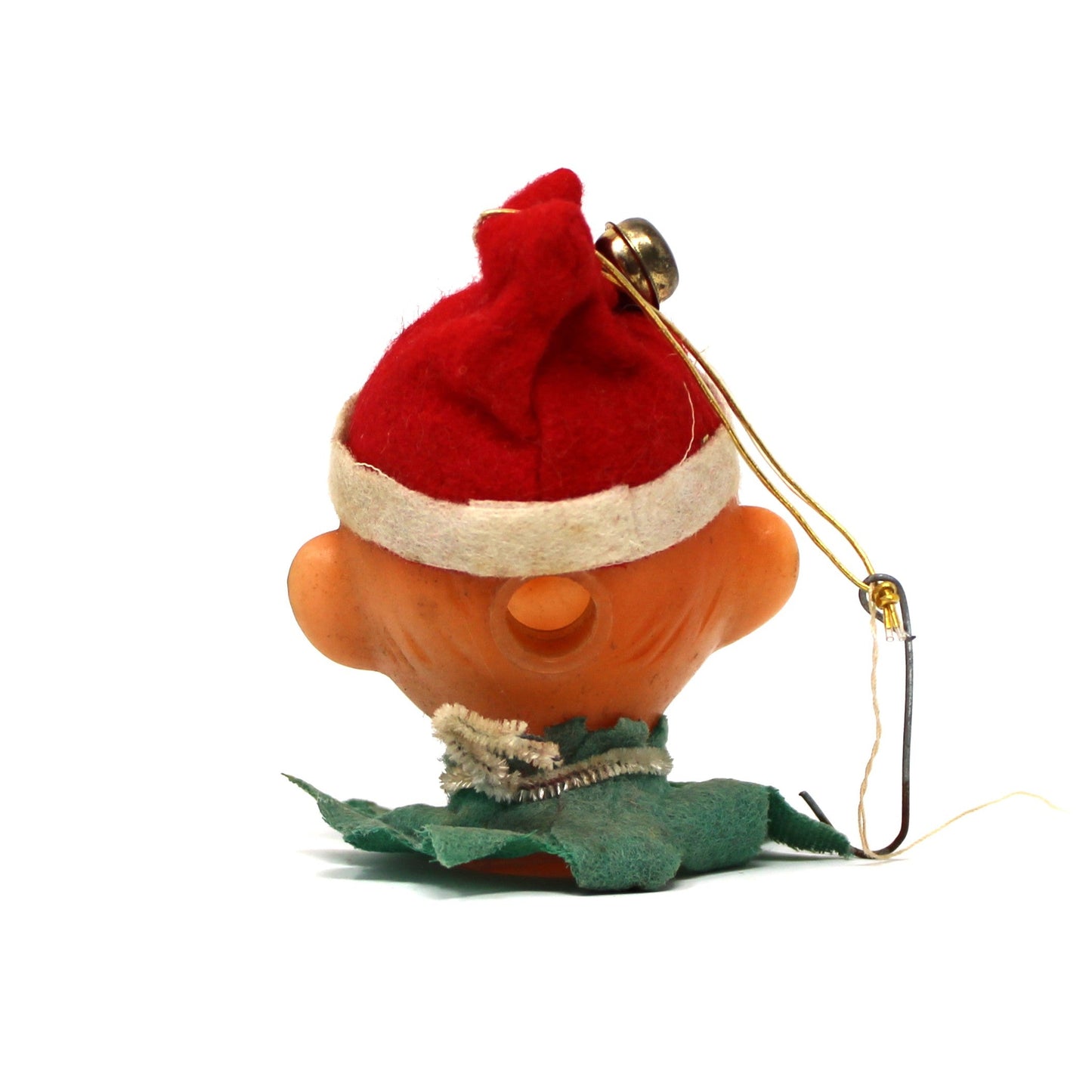 Ornaments, Pixie Elf Christmas Light Cover, Mid Century Collectible, Green OR Red Sold Separately, Vintage
