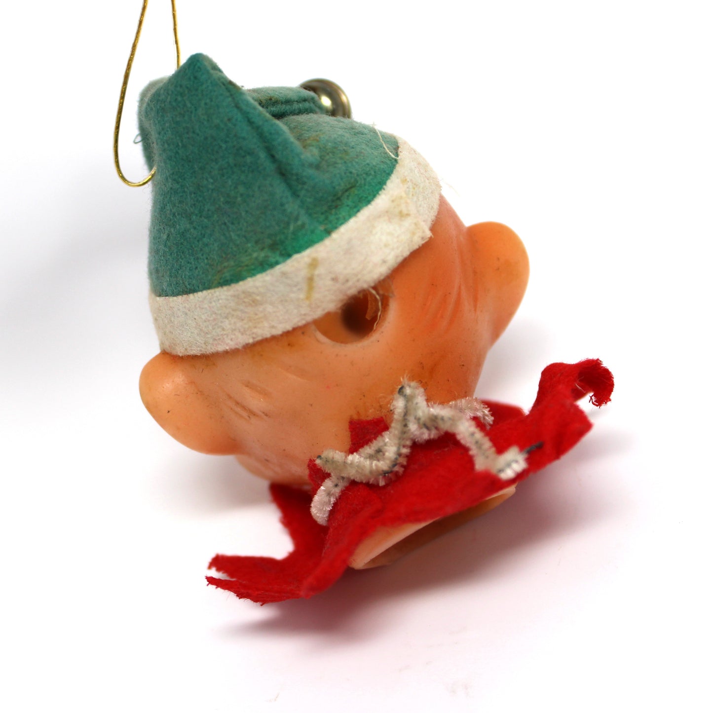 Ornaments, Pixie Elf Christmas Light Cover, Mid Century Collectible, Green OR Red Sold Separately, Vintage