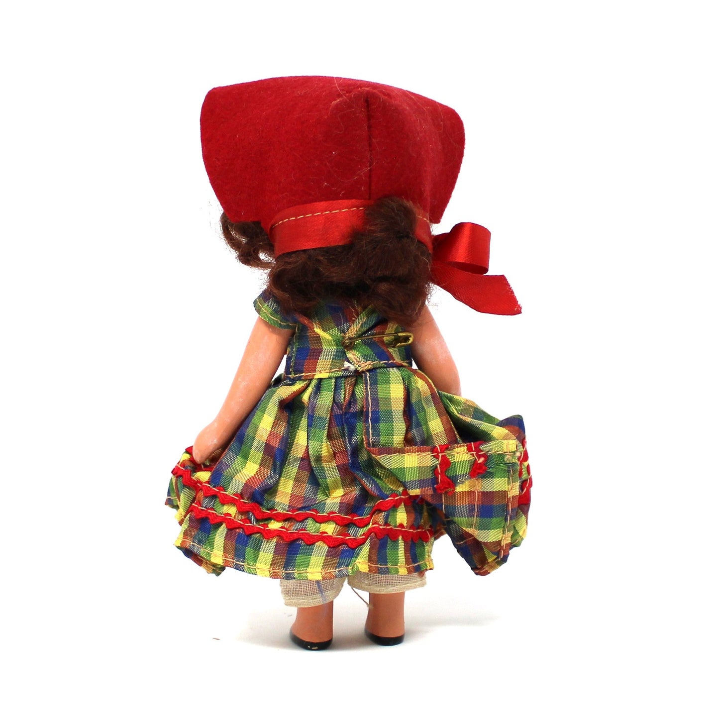 Dolls, Nancy Ann Storybook, Little Joan #111 in Original Box, Plaid Dress, Vintage