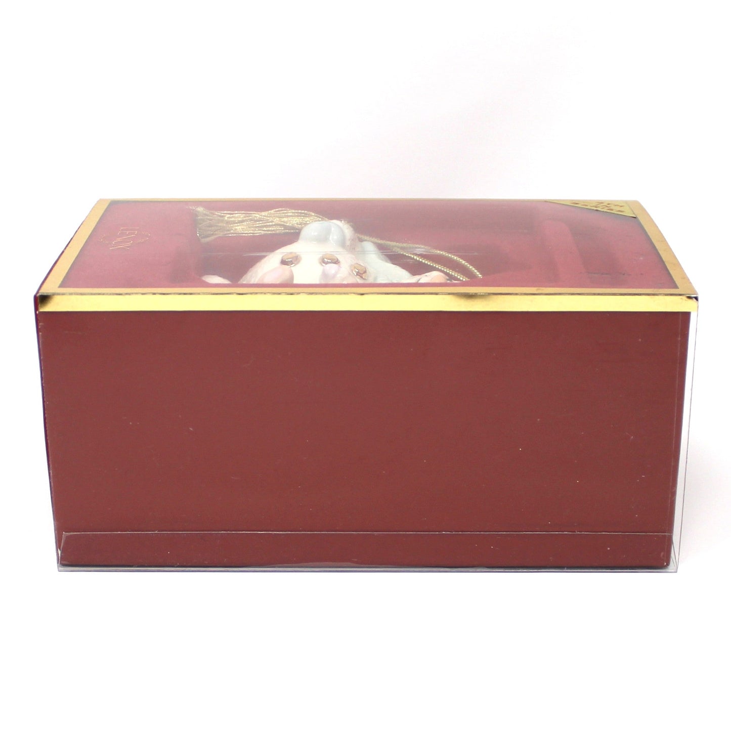 Ornaments, Lenox, Snowman Hugging Teddy in Box, Collectible Series, Porcelain 2002
