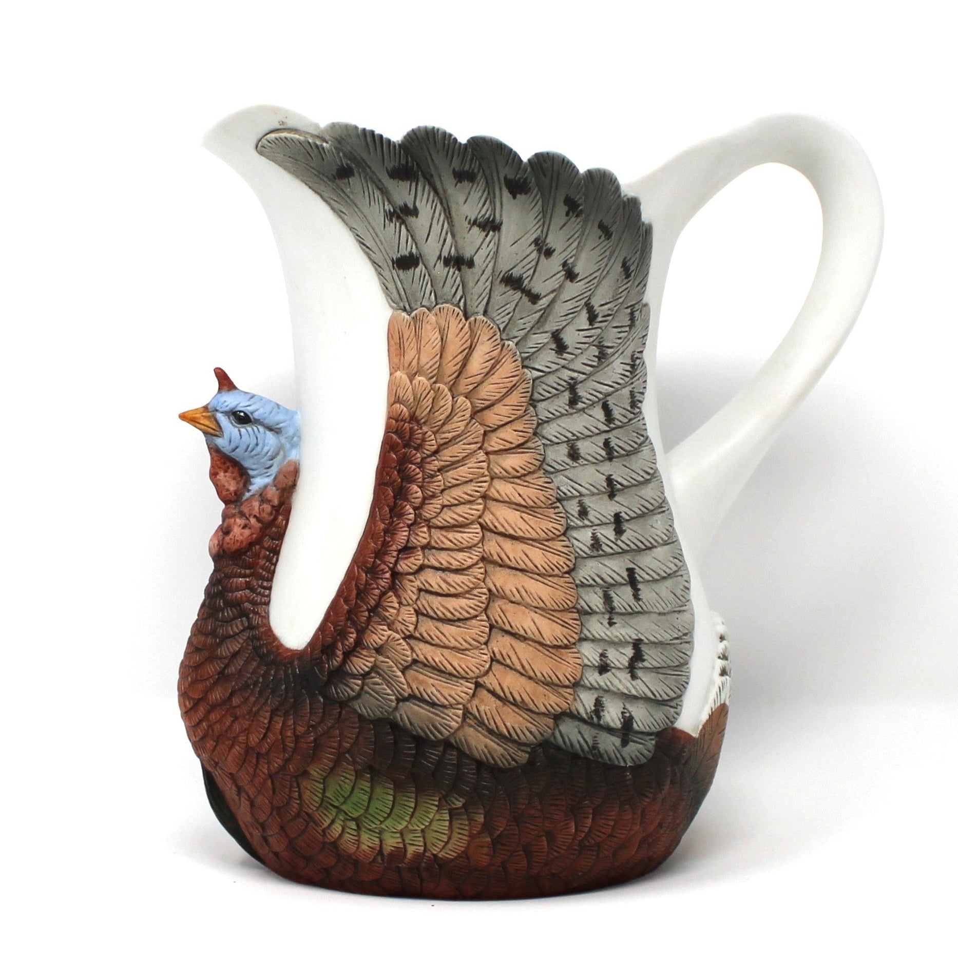 Pitcher, Figural Turkey Shaped, Wild Turkey Fliers Club, Austin