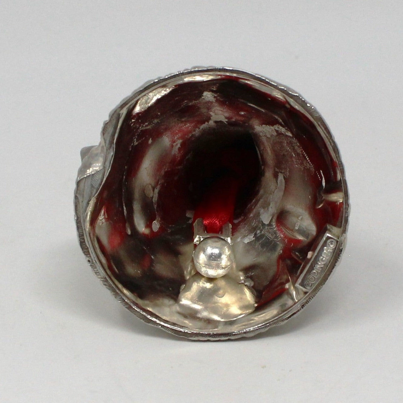 Ornaments, Godinger, Silverplate Bell, Santa Claus Christmas Bell, Vintage