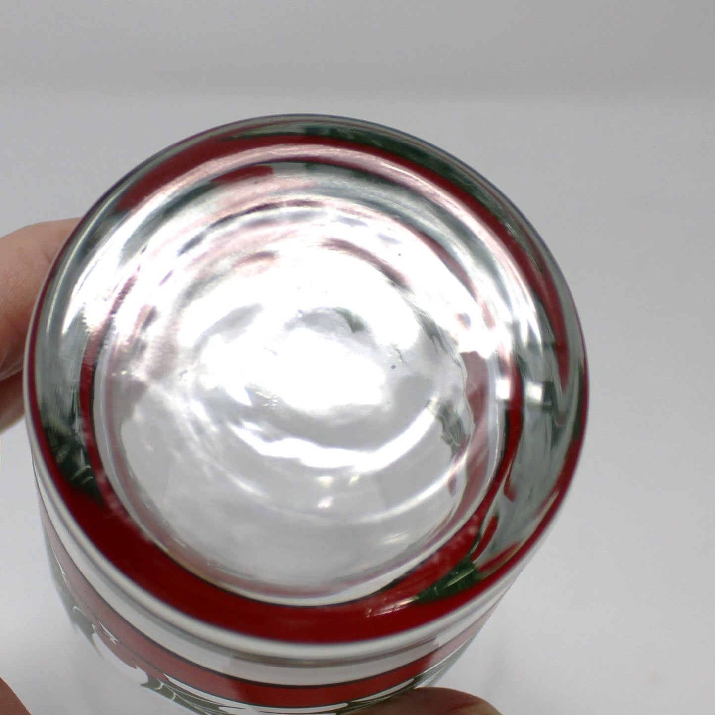 Glasses, Cocktail / Highball, Libbey, Holly & Berries Christmas Holidays Coolers, Blown Glass, Set of 4, Vintage