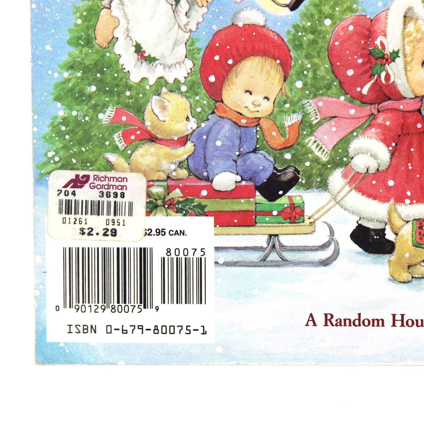 Children's Book, Christmas is Coming, Ruth Morehead Holly Babes, Softcover, Vintage 1990