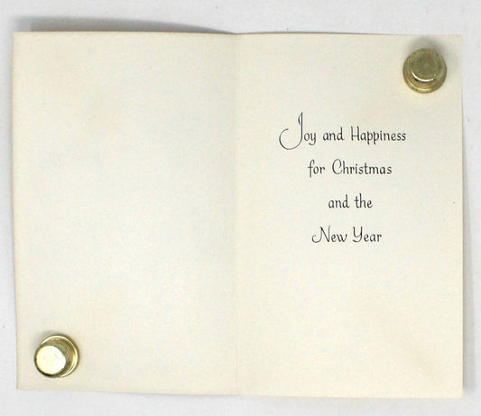 Greeting Card / Christmas Card, Charlot Byj, Angels Embracing, Unused with Envelope, Original Hampshire, Vintage