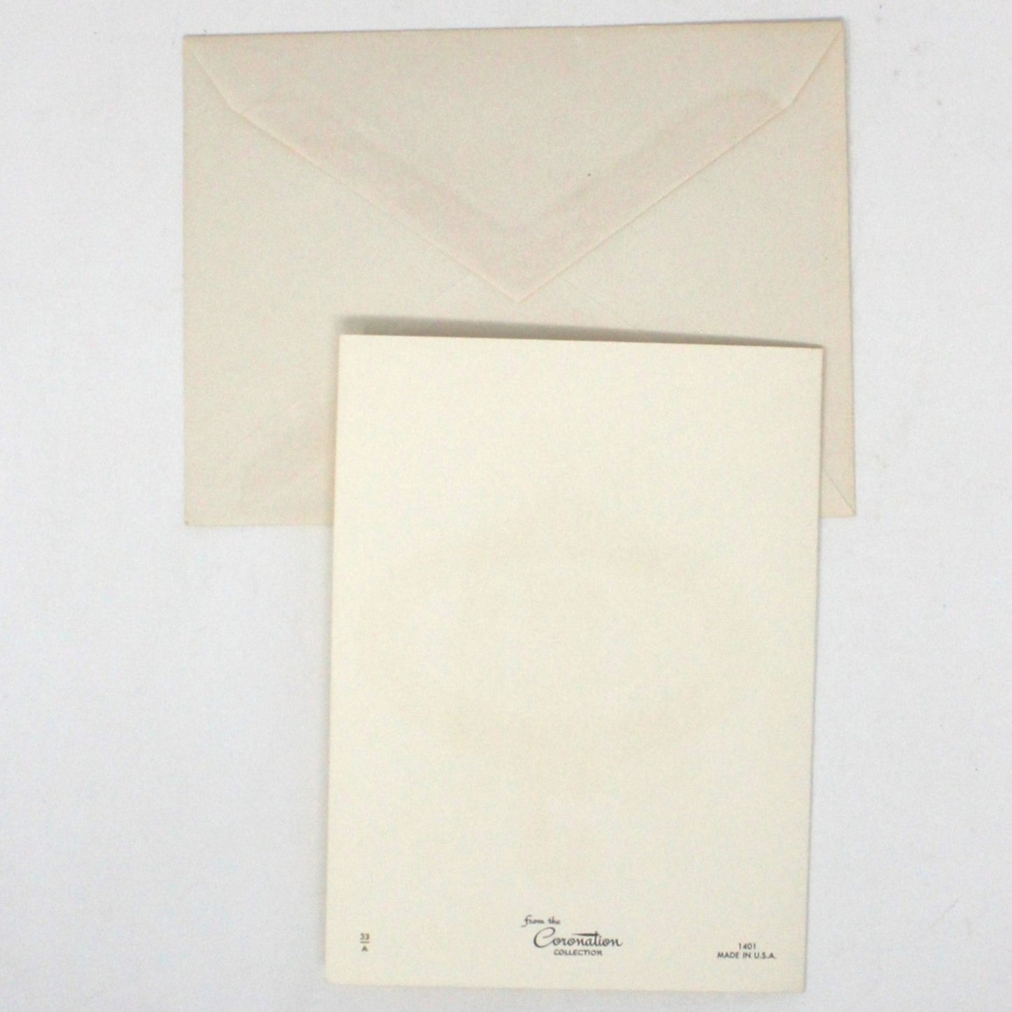 Greeting Card / Christmas Card, Red Flocked Candles, Glitter & Gilded, Unused with Envelope, Original Coronation, Vintage