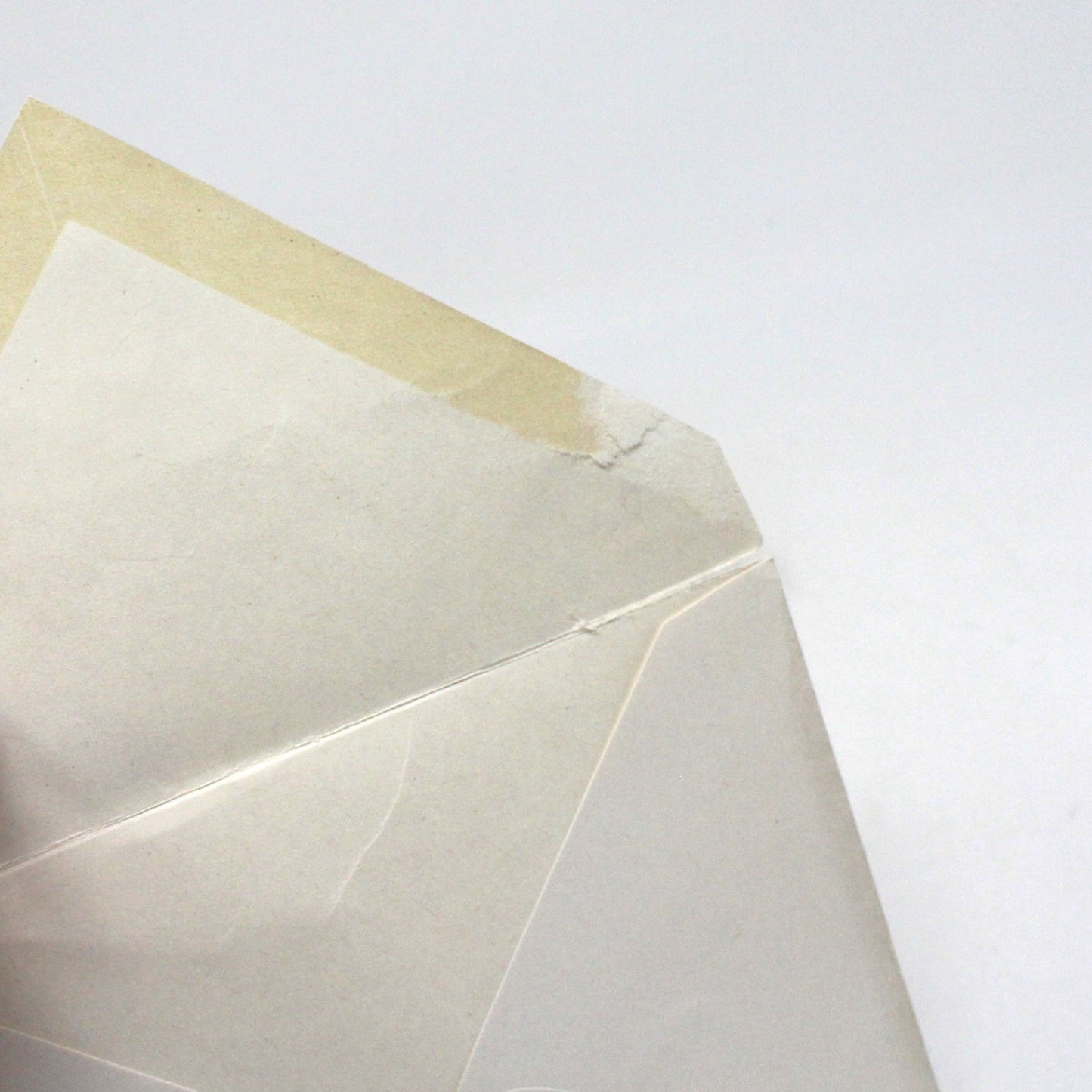 Greeting Card / Christmas Card, Wife, Old Couple, Real Feather Beard, Unused with Envelope, Original Volland, Vintage