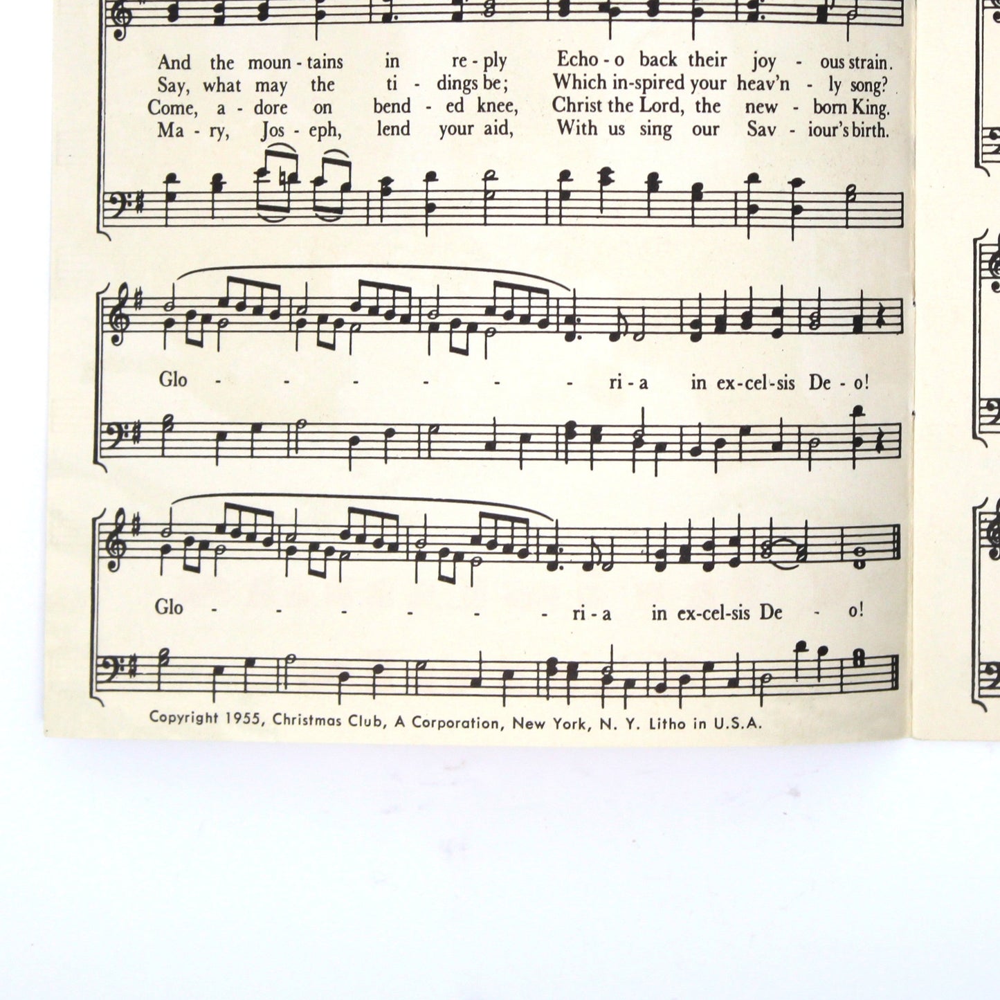Songbook / Lead Sheet, Christmas Carols, Savings Club, Carolers, Vintage Promotional Item