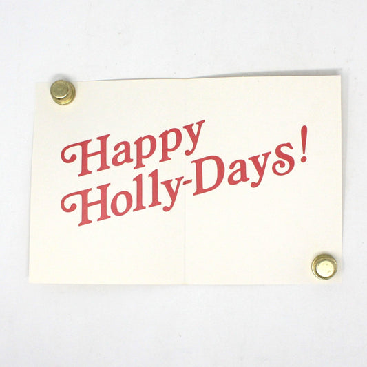 Greeting Card / Christmas Card, Ziggy, Holding Wreath, Unused with Envelope, American Greetings, Vintage