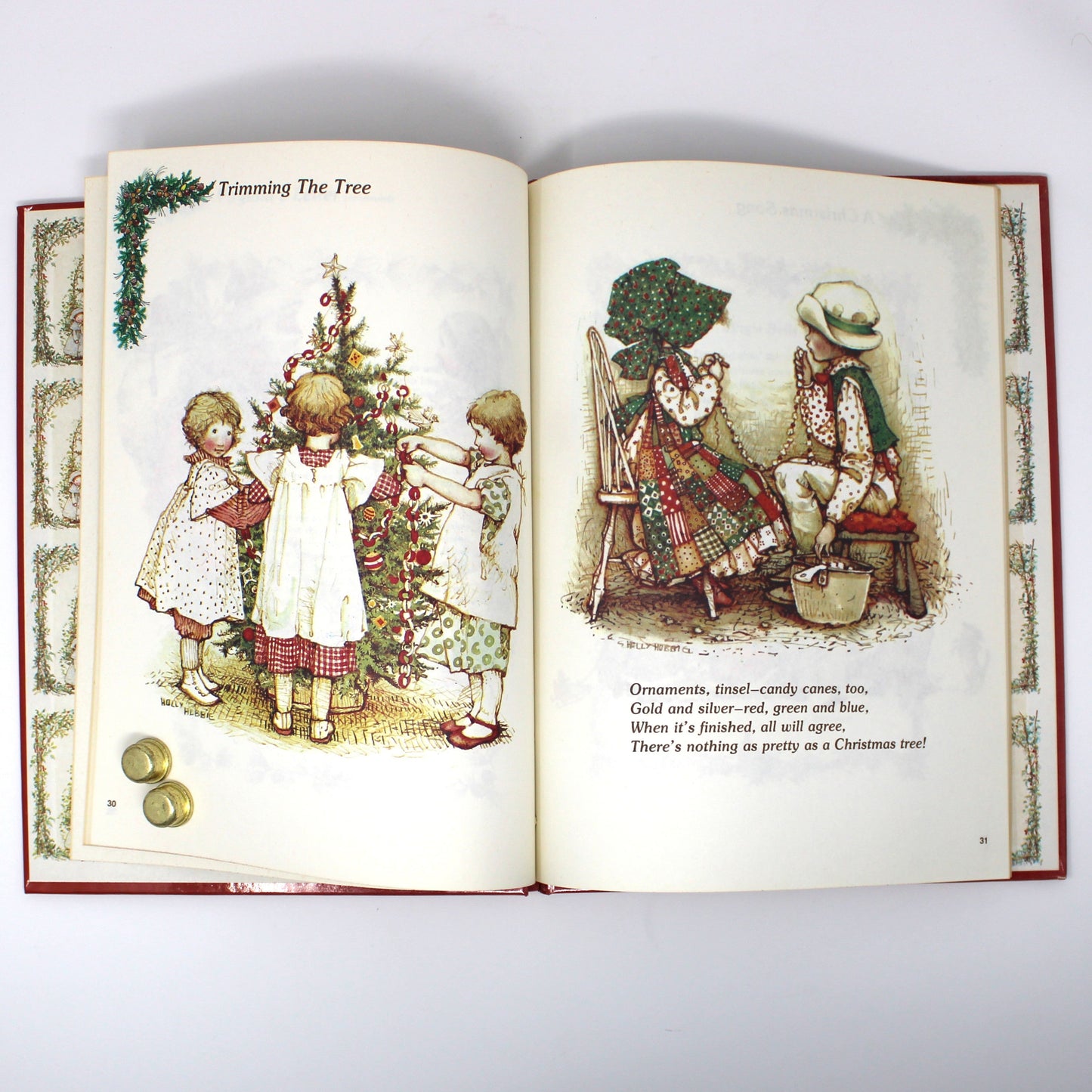 Children's Book, Holly Hobbie's Christmas Book, Hardcover, Vintage 1980