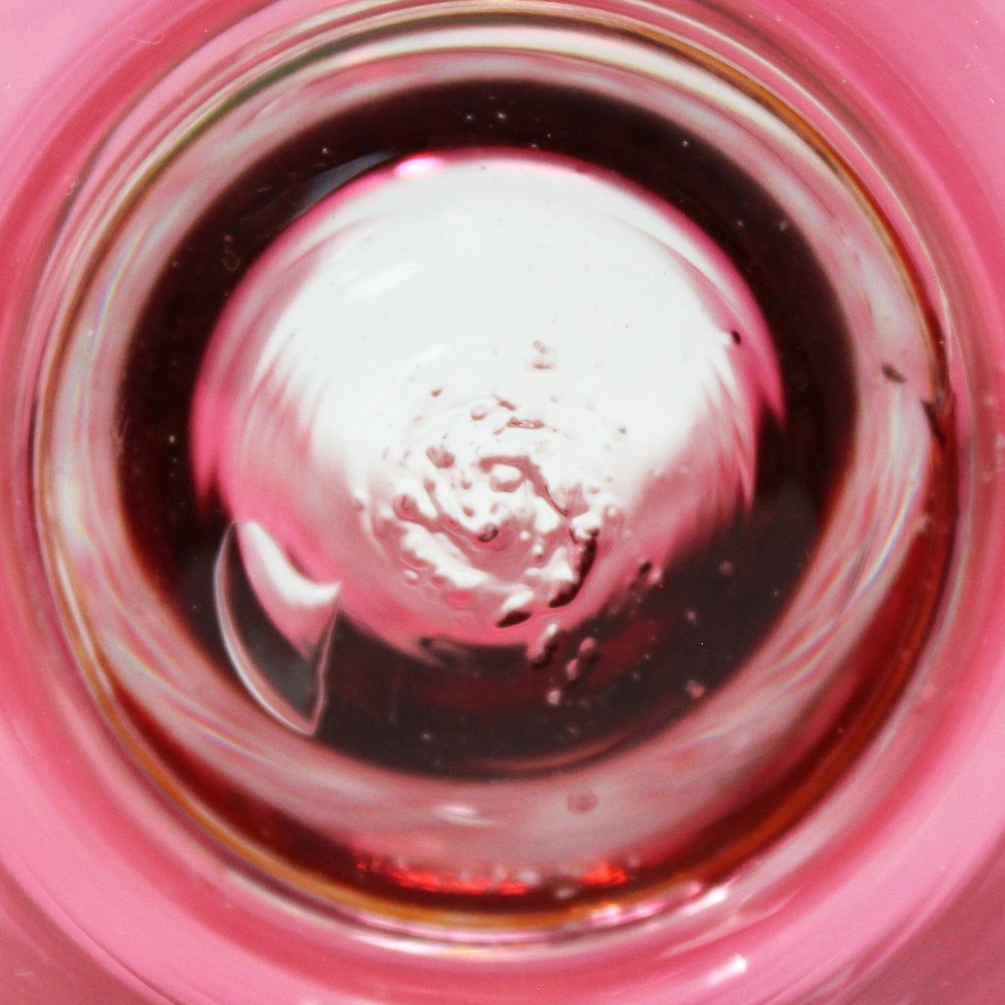 Candle Holder, Hurricane Style, Ruby Red Cut To Clear, Footed Bohemian Blown Glass, Vintage