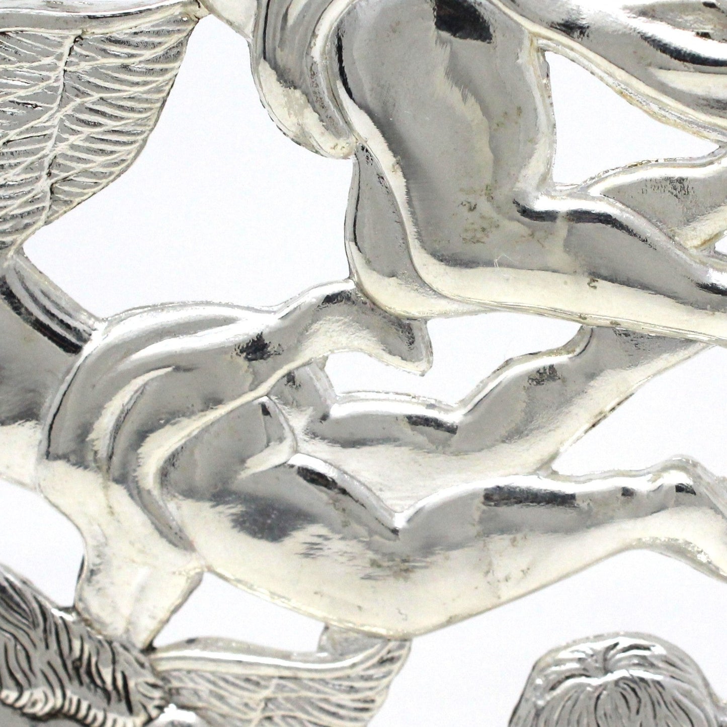 Candle Holder, Godinger, Silverplate, Musical Cherubs, Vintage