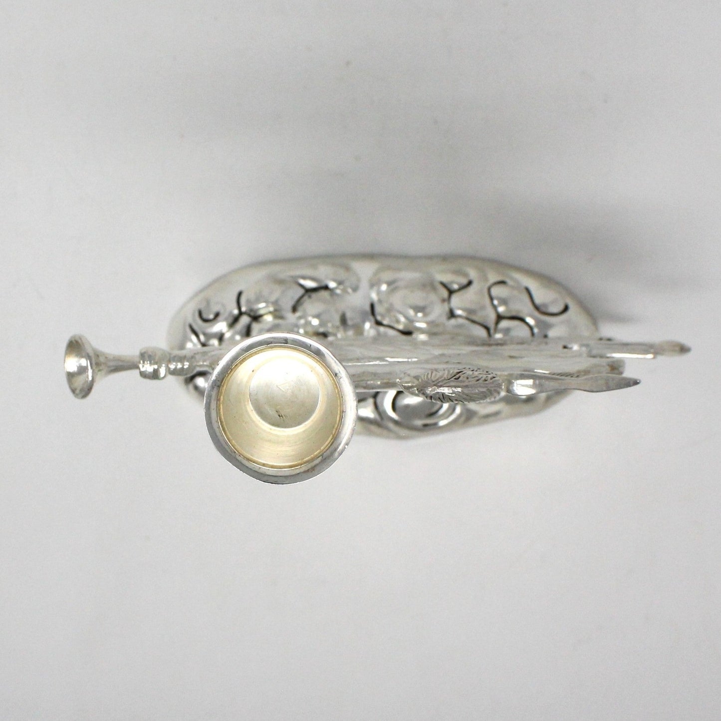 Candle Holder, Godinger, Silverplate, Musical Cherubs, Vintage