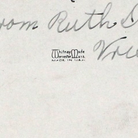 Greeting Card / Valentine Card, Whitney Made, Girl with Doll, Vintage 1930's