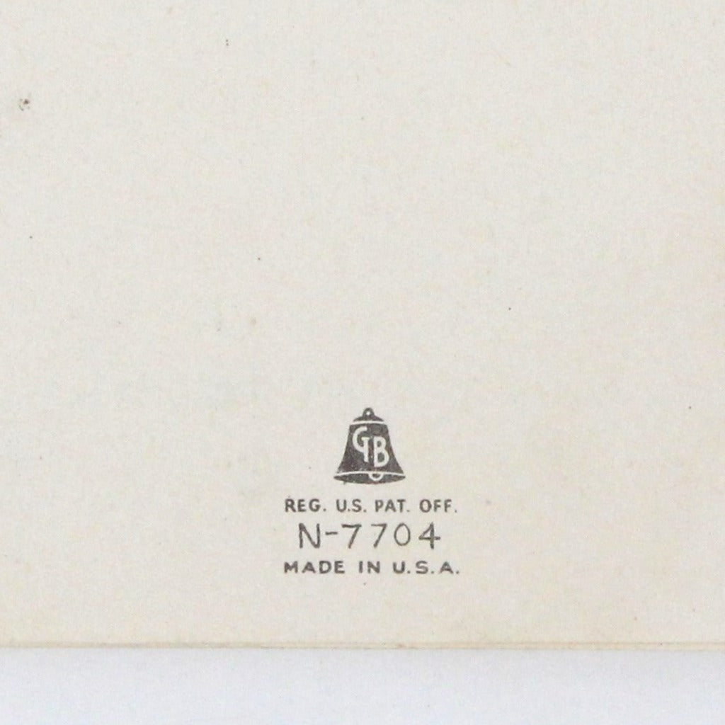 Greeting Card / Valentine Card, GB Golden Bell, Pop Up Cupid in Heart, Vintage