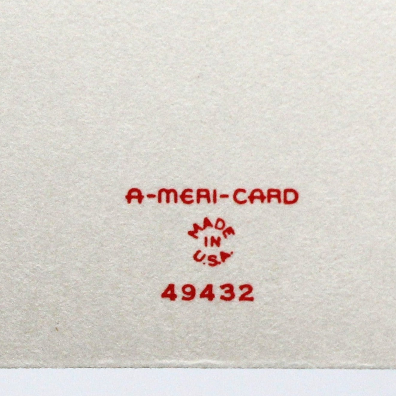 Greeting Card / Valentine Card, A-Meri-Card, Fold Up, Boy & Girl Riding Carousel, Unused, Vintage, SOLD