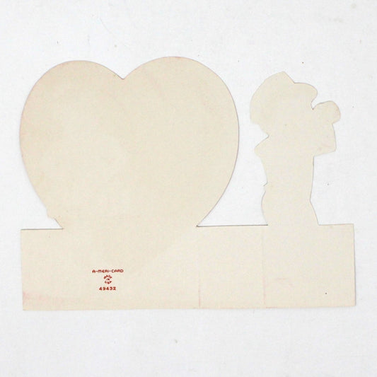 Greeting Card / Valentine Card, A-Meri-Card, Fold Up, Navy Sailor & Sassy Girl, Unused, Vintage