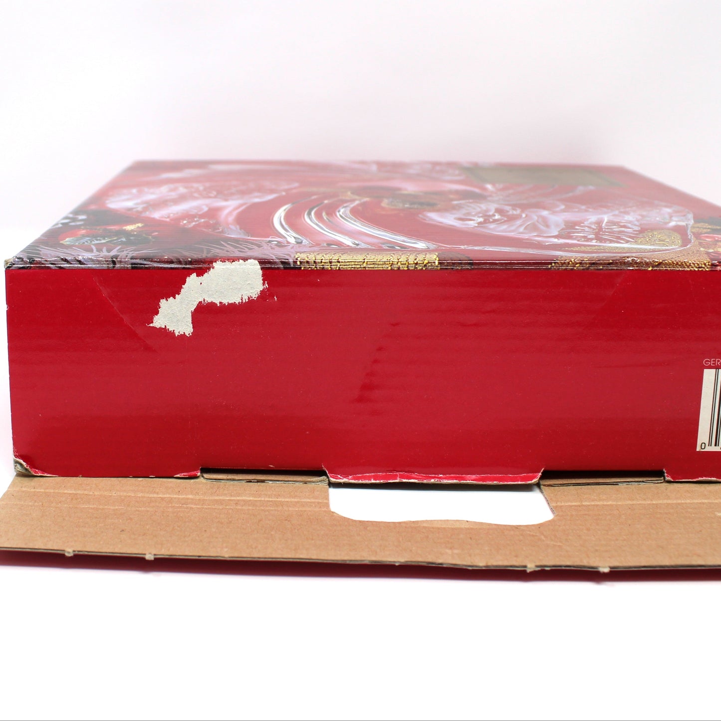 Bon Bon / Candy Dish, Mikasa, Christmas Medley, Frosted Glass, Germany, Vintage 9"