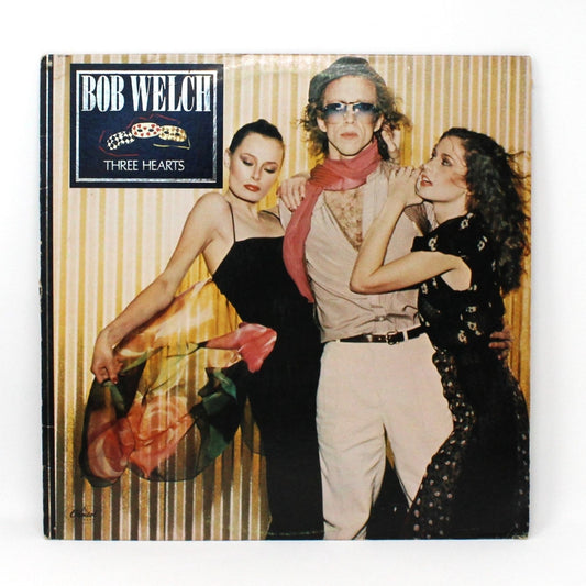 Record Album, Bob Welch, Three Hearts, Original 1979, Capitol Records, Vintage VG+