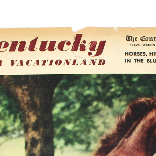 Magazine Cover, Original, The Courier Journal, 1962, Horse Vintage