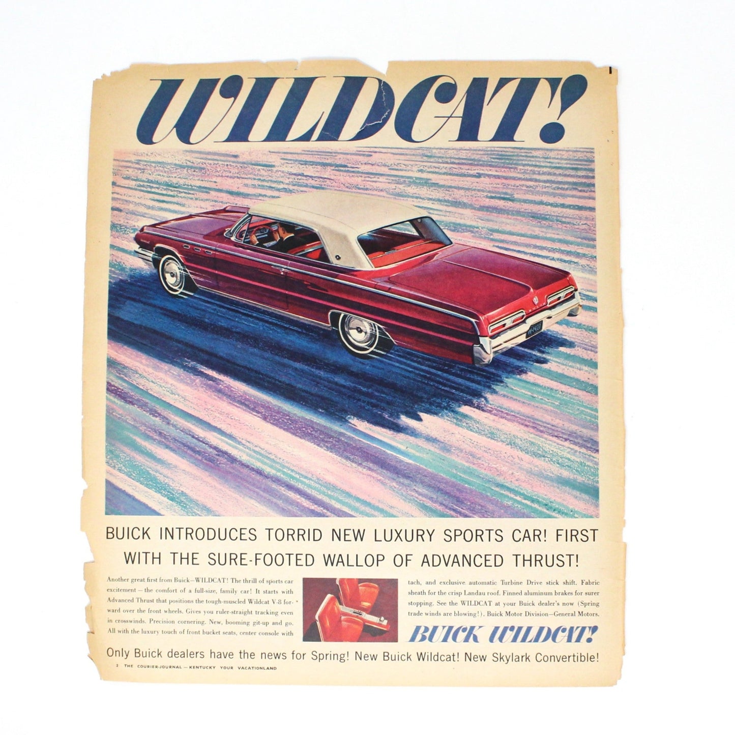 Magazine Cover, Original, The Courier Journal, 1962, Horse Vintage