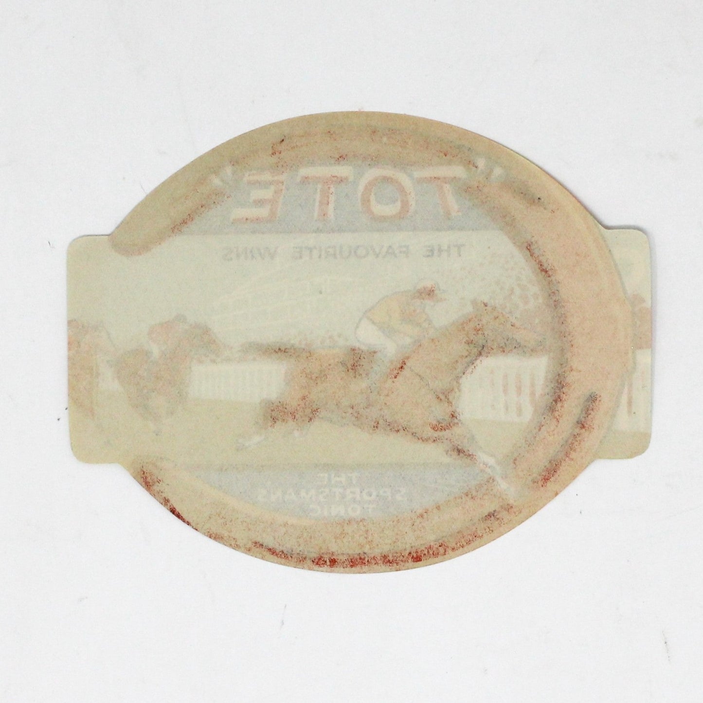 Bottle Label, TOTE Sportsman's Tonic, Horse Racing, Vintage, 1930's