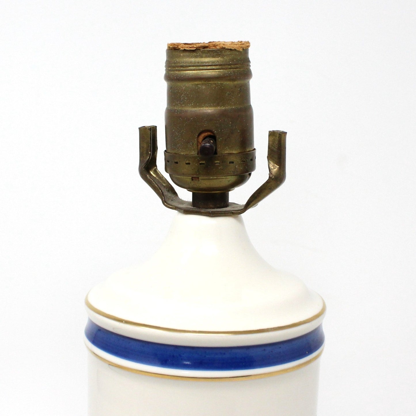 Lamp, Table Lamp, Cottage Style, Blue Onion Pattern / Blue & White, Porcelain, Vintage