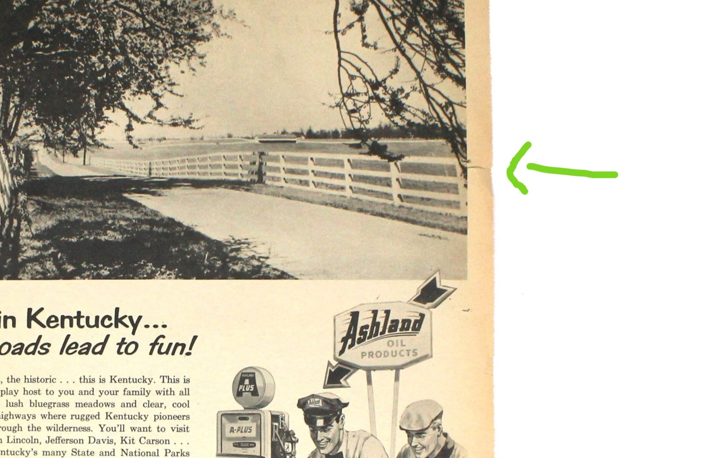 Advertisement, Ashland Oil & Refining Co., Ashland KY, Original 1962 Magazine Ad, Vintage, SOLD