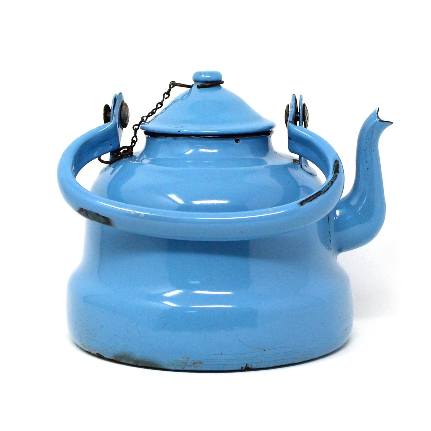 Teapot, EMO Celje, Blue Enamel, Vintage, Yugoslavia, SOLD