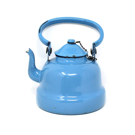 Teapot, EMO Celje, Blue Enamel, Vintage, Yugoslavia, SOLD
