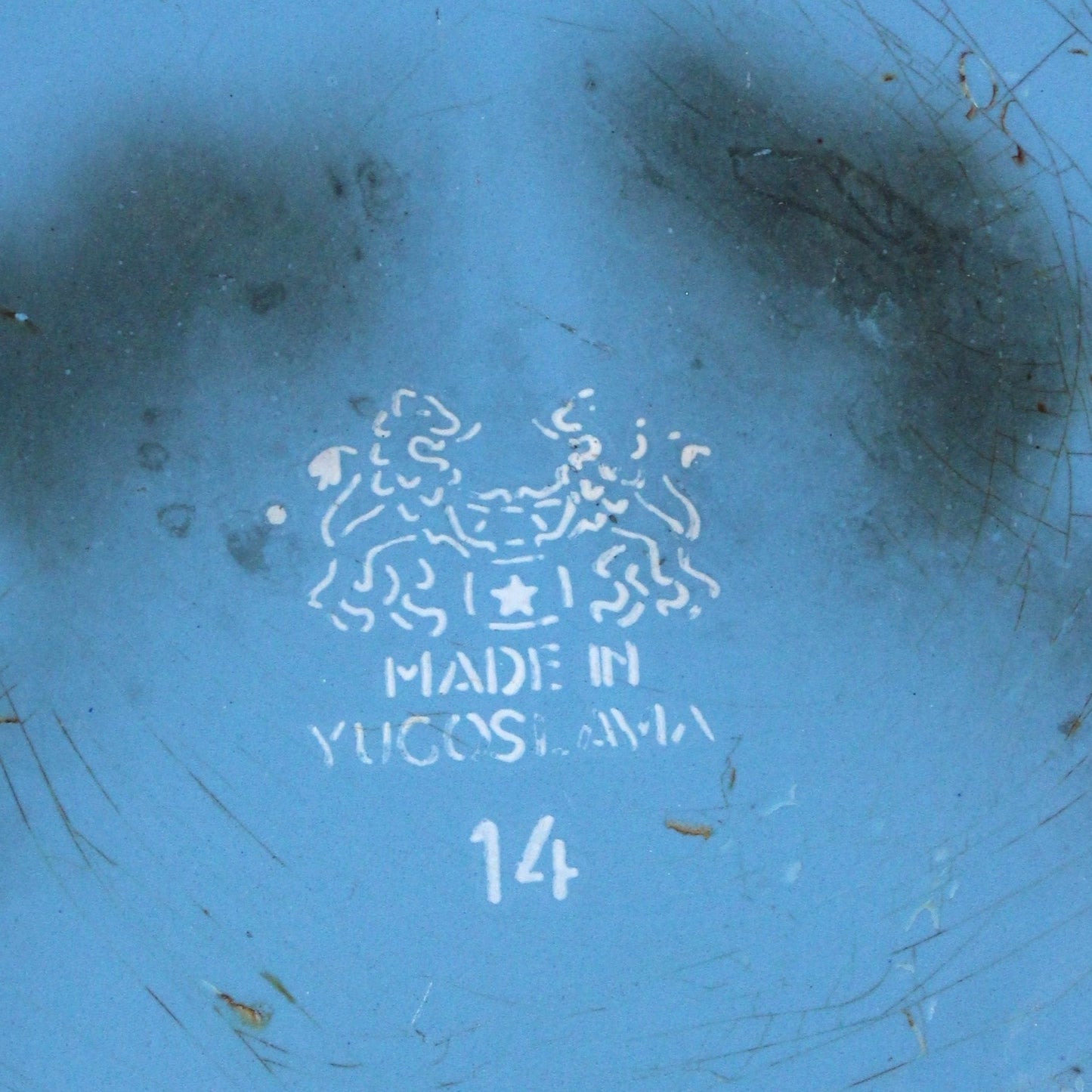 Teapot, EMO Celje, Blue Enamel, Vintage, Yugoslavia, SOLD