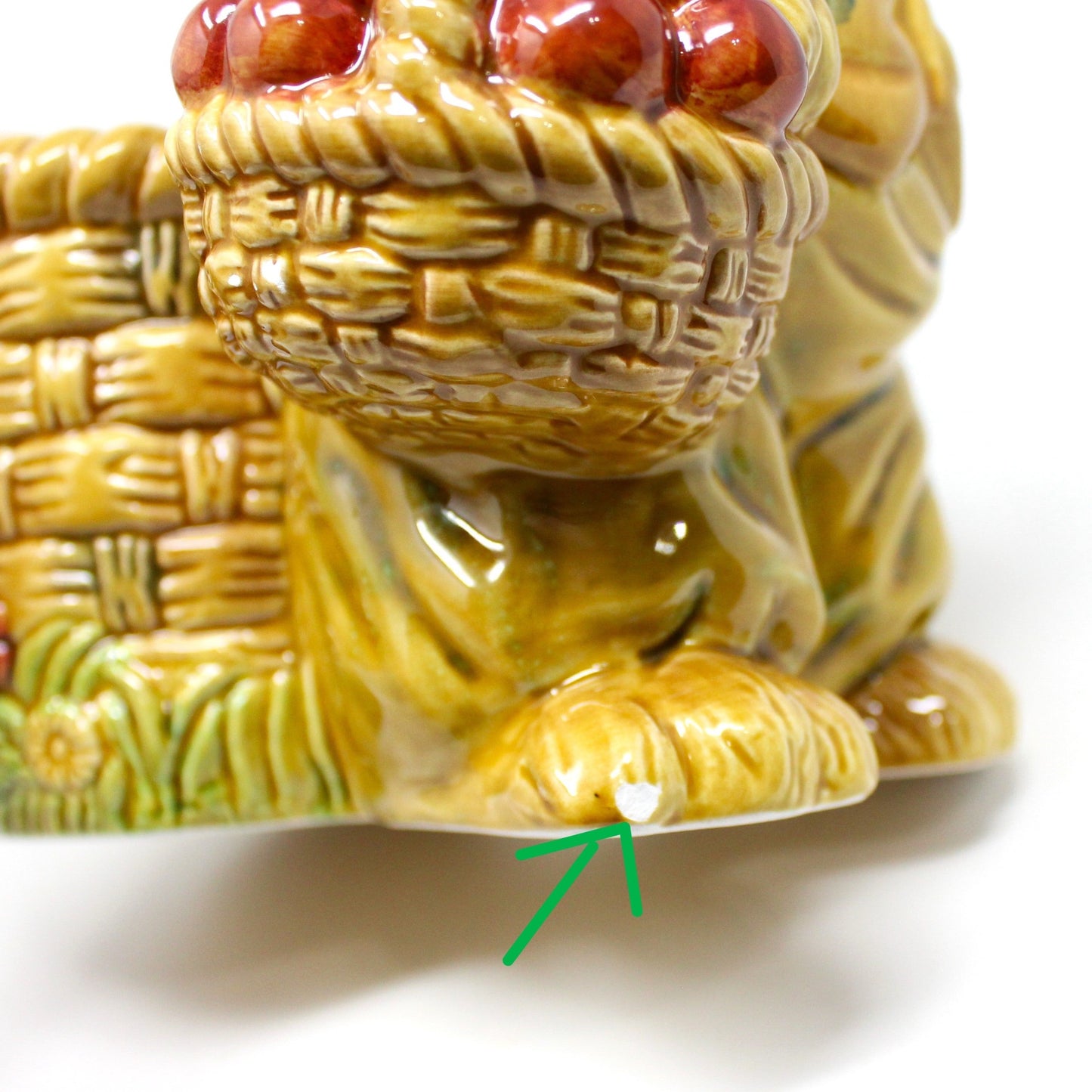 Planter, Bunny Rabbit Dressed Up with Jacket & Hat, Ceramic
