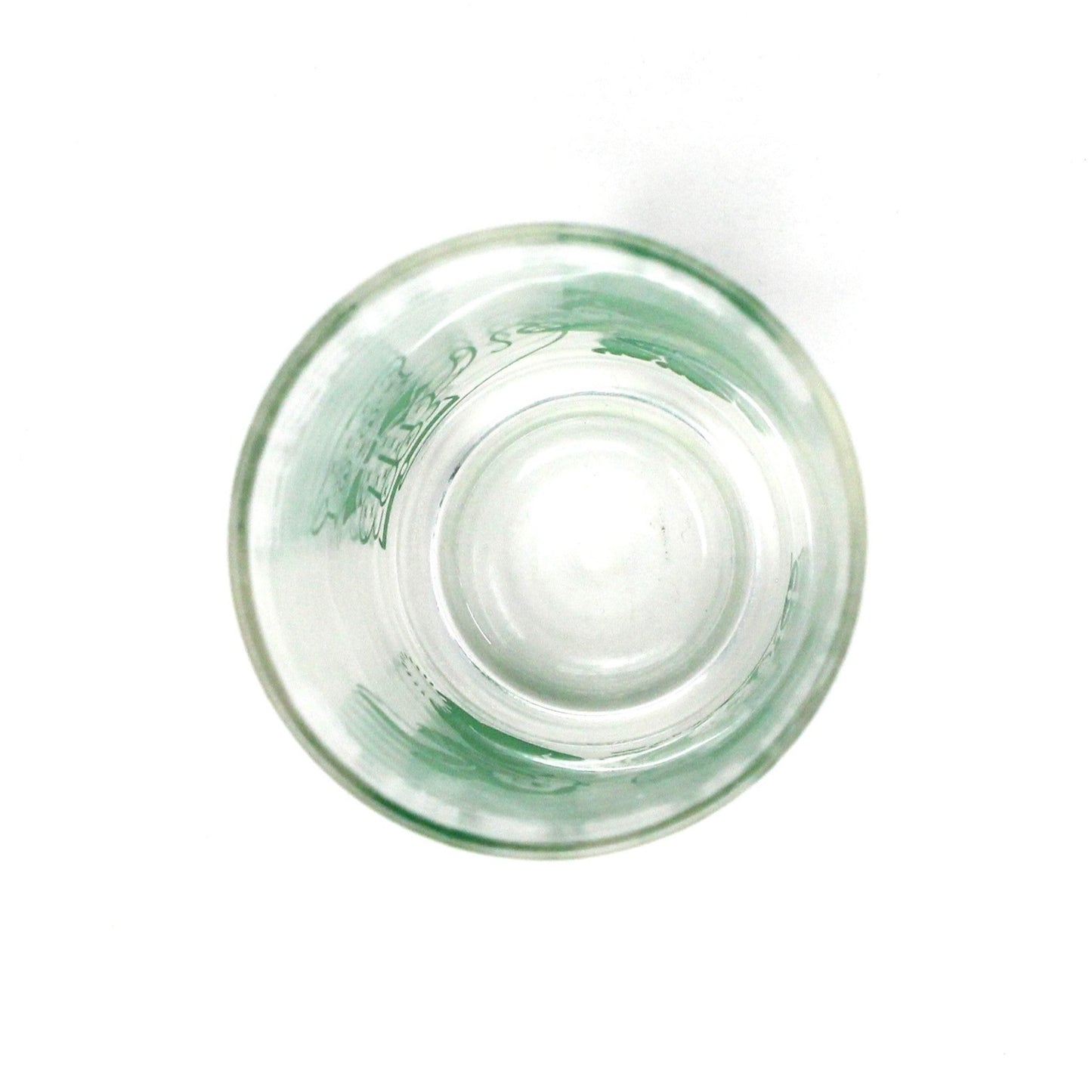 Juice Glass, Hazel Atlas, Swanky Swigs, Kiddie Kup, Baby Animals Green, Vintage, SOLD