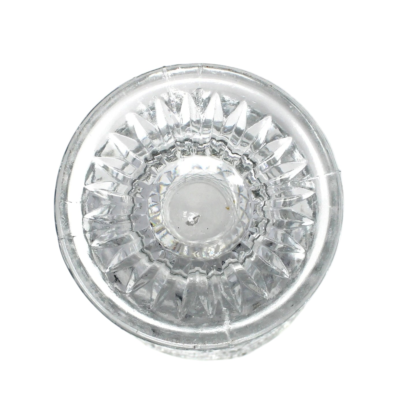 Vase, Anchor Hocking, Wexford, Clear Glass Large Flower Vase, Footed, Vintage, 1970's