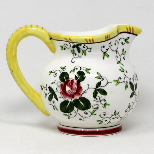 Pitcher, Ucagco, Early Provincial, Rooster & Roses, Ceramic, Japan