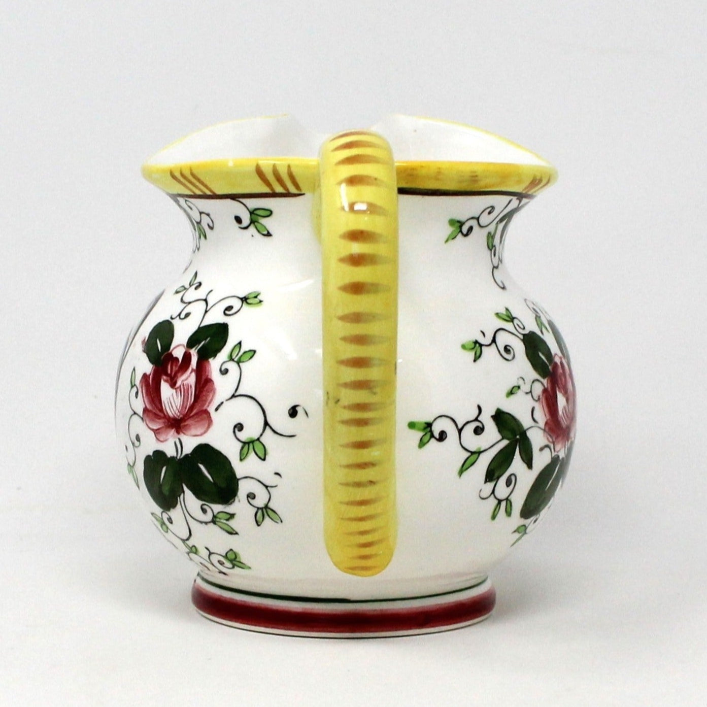 Pitcher, Ucagco, Early Provincial, Rooster & Roses, Ceramic, Japan
