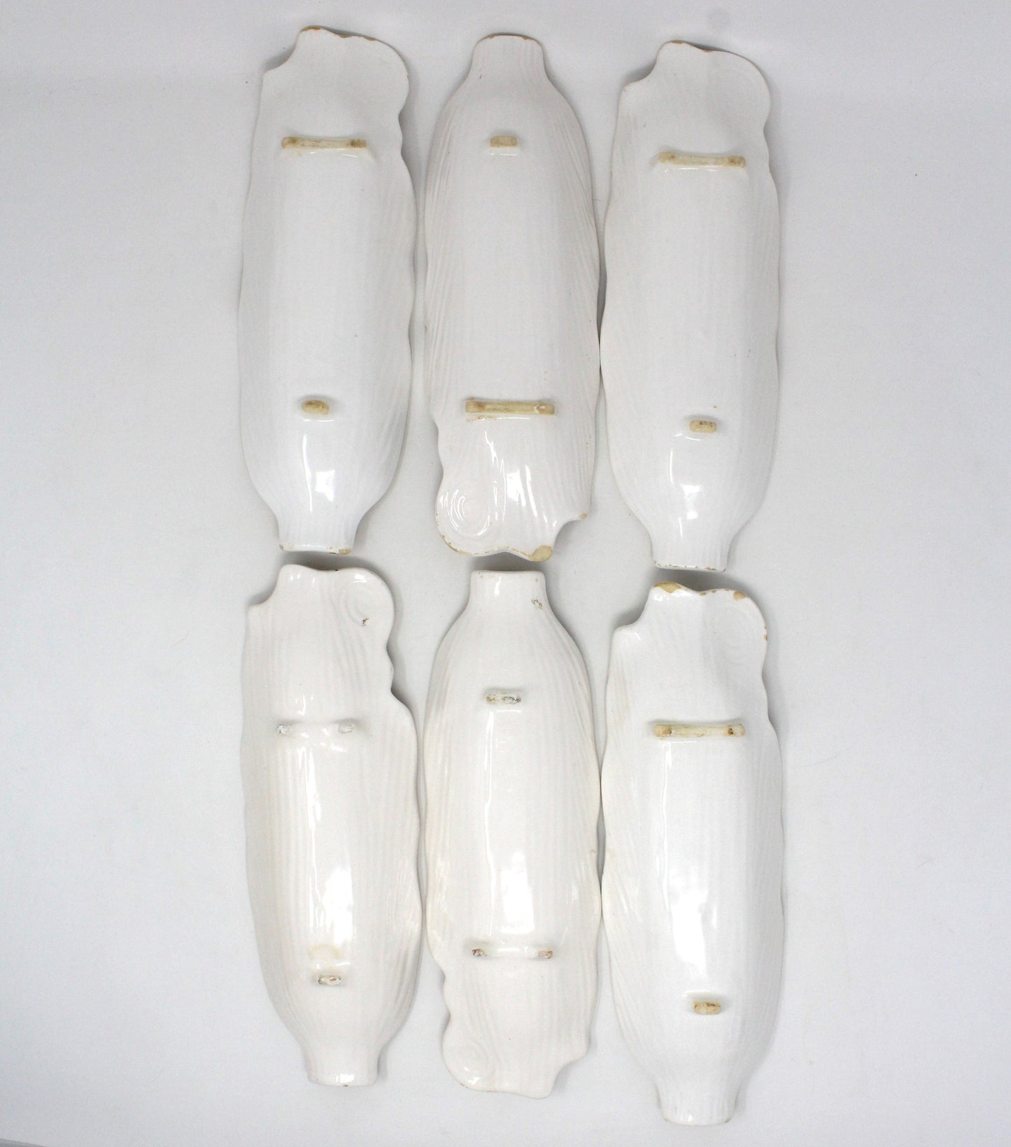 Corn Servers, Corn on the Cob (Brown), Set of 6, Vintage