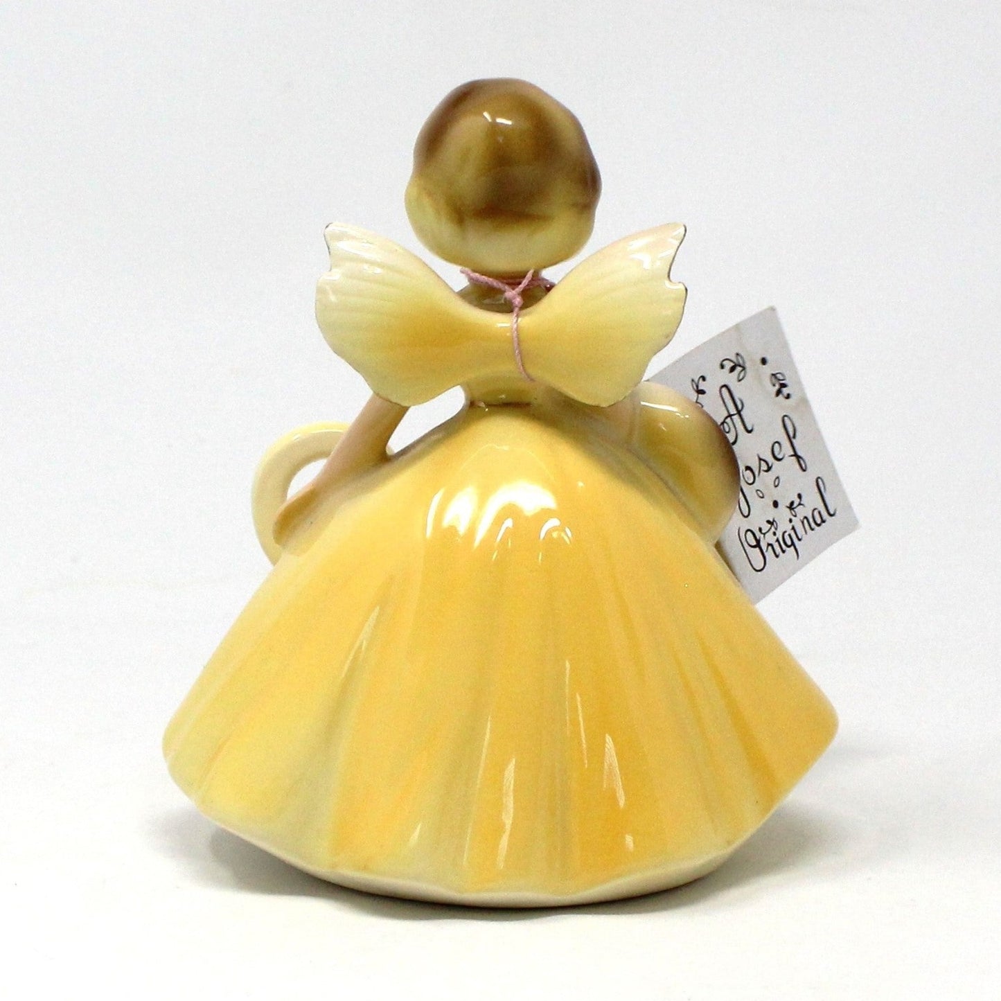 Figurine, Josef Originals Birthday Angel, 8 Years, Yellow Dress