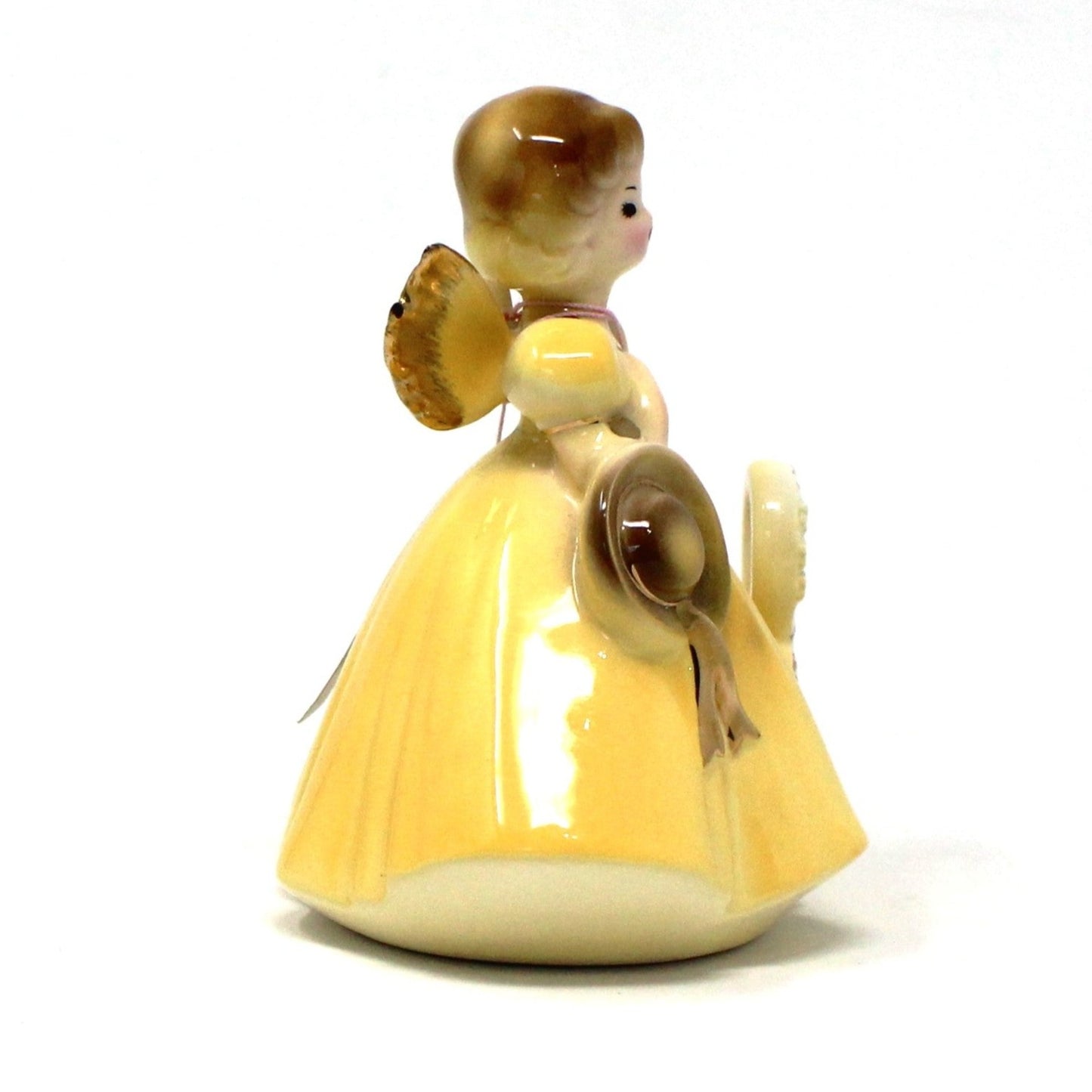 Figurine, Josef Originals Birthday Angel, 8 Years, Yellow Dress