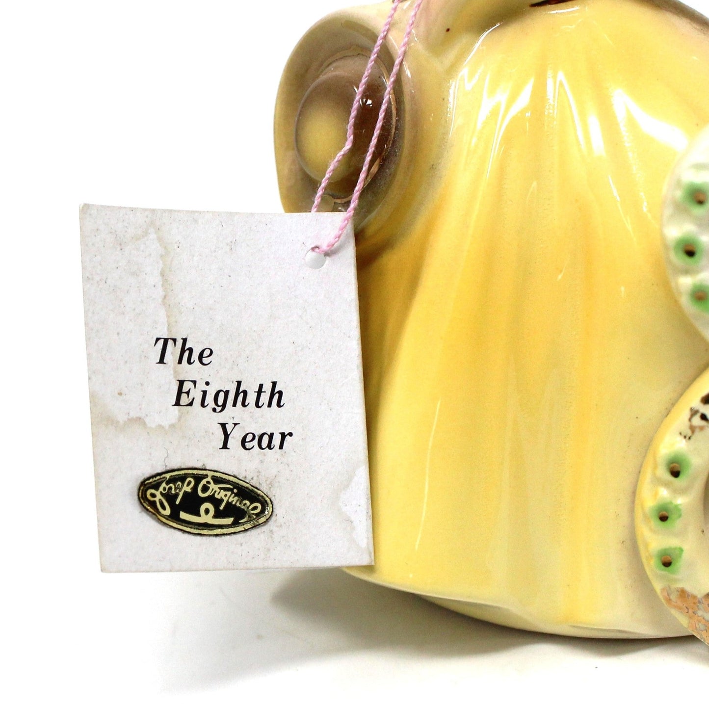 Figurine, Josef Originals Birthday Angel, 8 Years, Yellow Dress