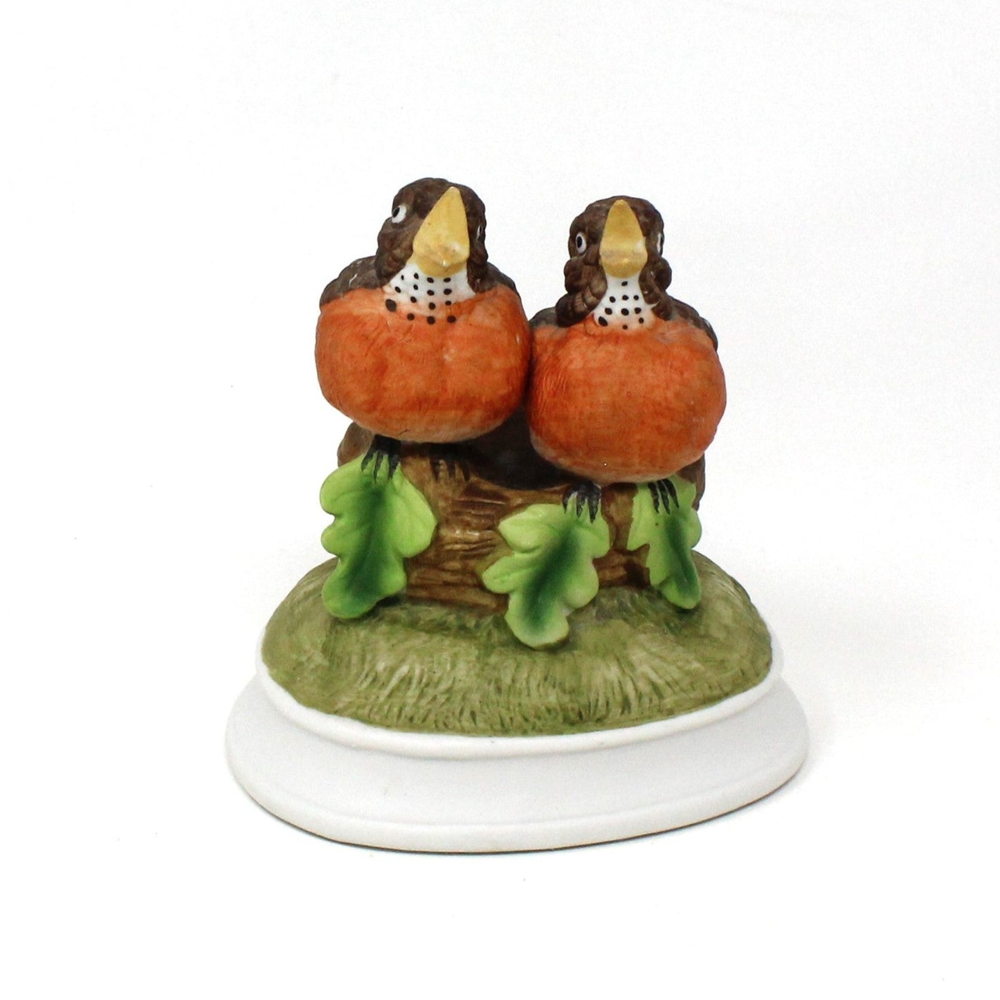Musical Figurine, Gorham, Musical Birds, Robins, Porcelain, Vintage
