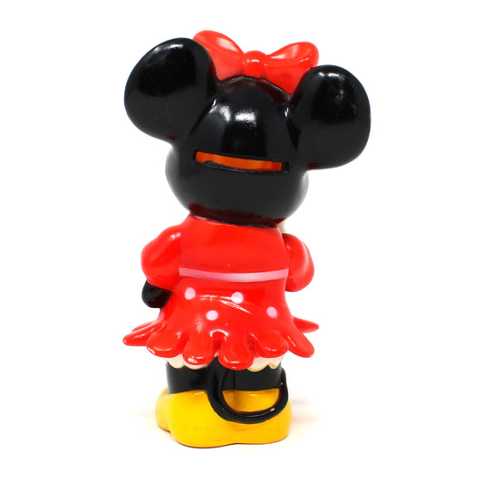 Coin Bank, Disney, Minnie Mouse Piggy Bank, Hard Plastic, Vintage