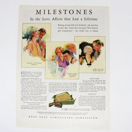 Advertisement, Wrigley's Chewing Gum, Original 1928 Magazine Ad, Miss Muffet, Vintage