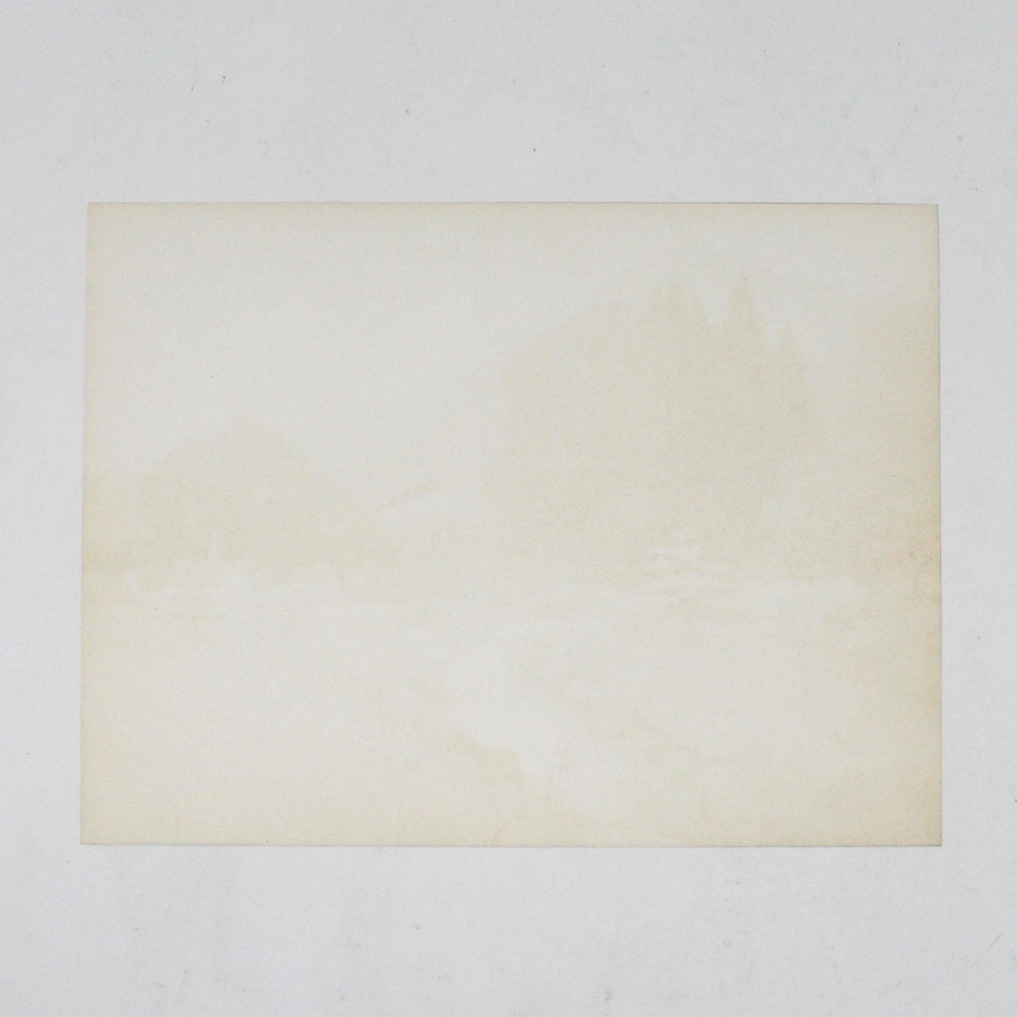 Print, Lithograph, W. M. Thompson, Mountains & Bridge Stream, Valley Town Scene, Vintage